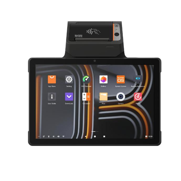 V3 Mix tablet POS terminal with Printer 58mm & Scanner